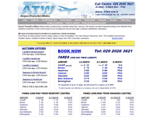 Tablet Screenshot of airporttransferswales.com